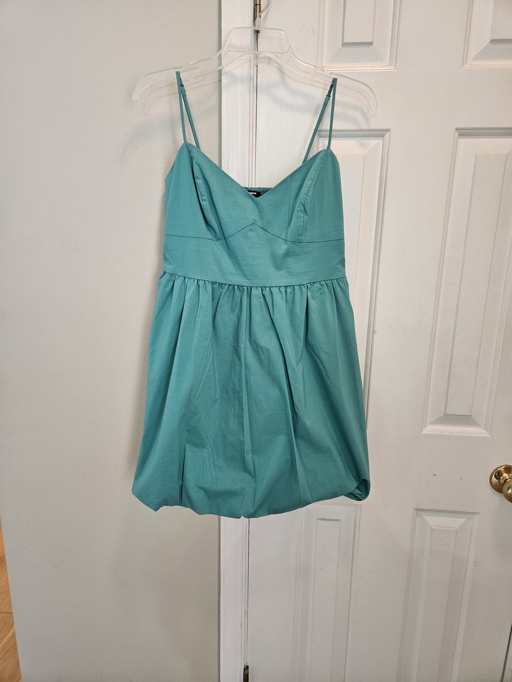 Express Teal Spaghetti Strap Dress Dress